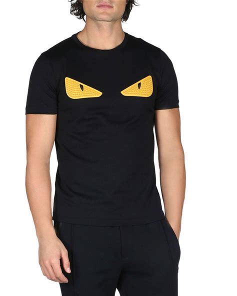 fendi t shirt mens eyes|Fendi eyes t shirt men's.